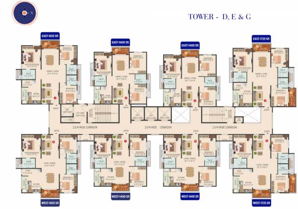 Tower D,E & G Cluster Plan muppas-melody Tower D,E & G Cluster Plan