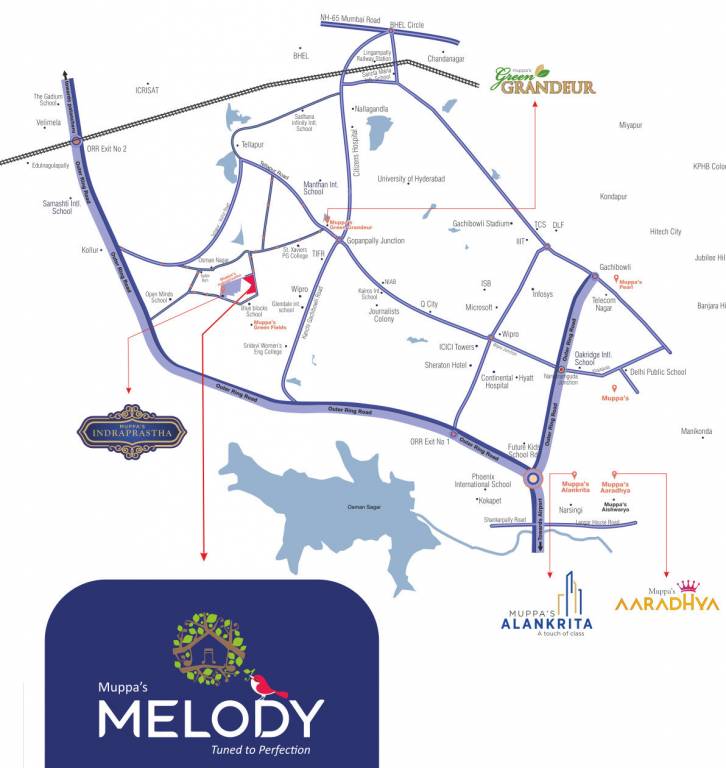  melody Location Plan