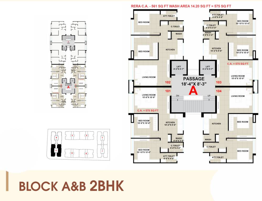 vaishnodevi residency Block A & B Cluster Plan