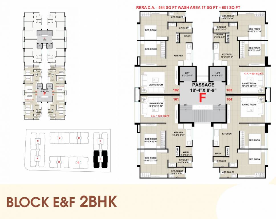  vaishnodevi residency Block E & F Cluster Plan
