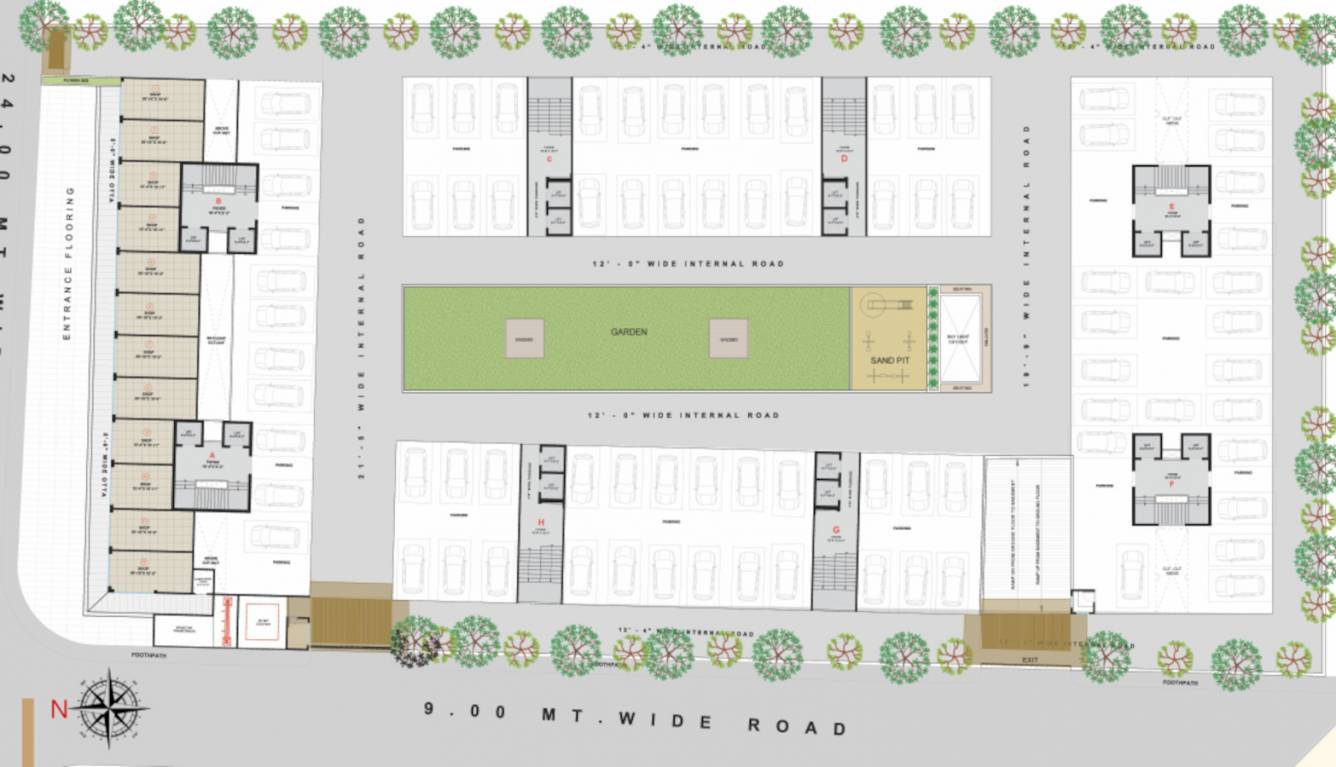  vaishnodevi residency Layout Plan