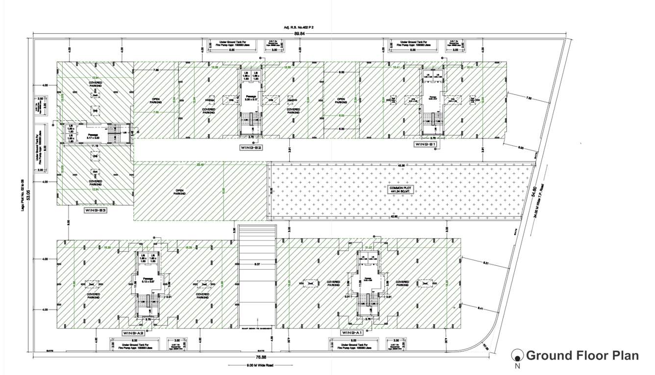  pramukh exotica BLOCK A1,A2,B1,B2,B3 Cluster Plan from ground to 8th Floor