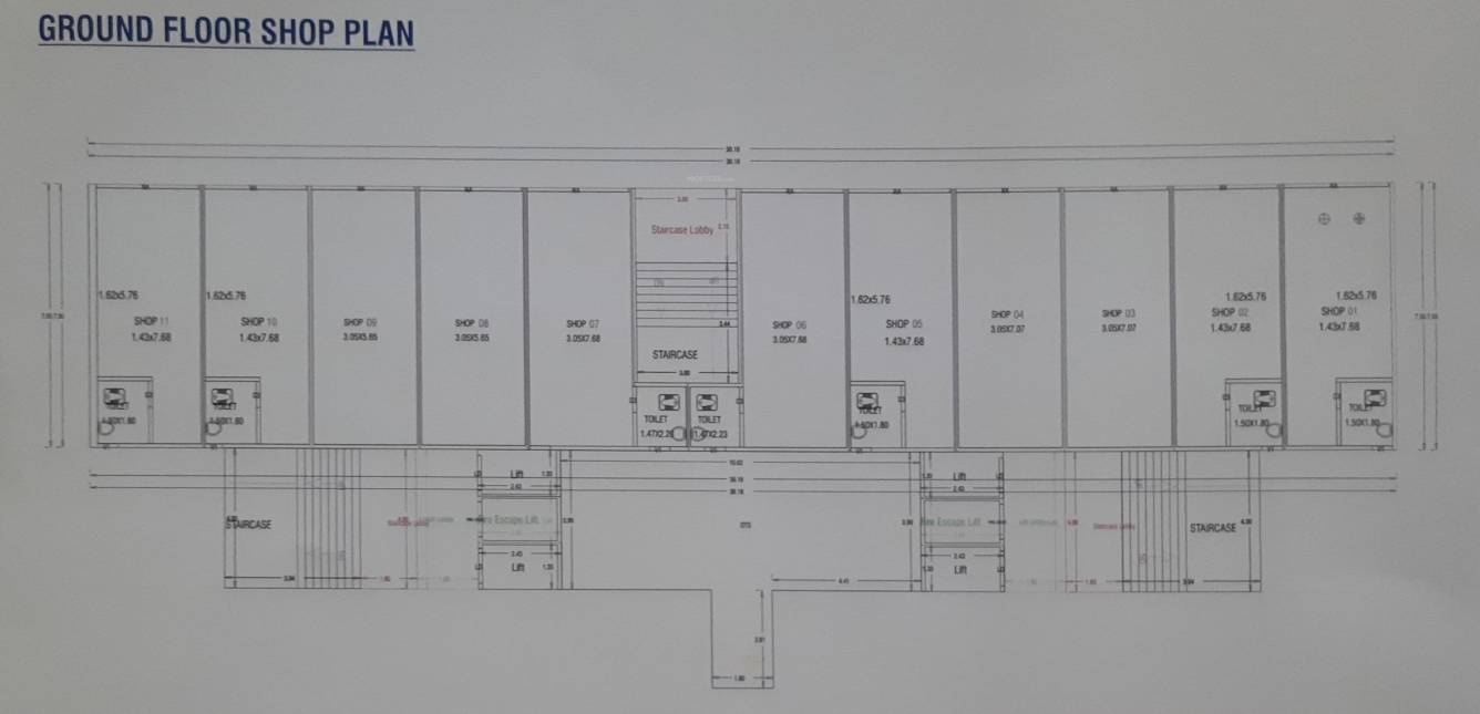  sahitya green Tower A, B, C And D Cluster Plan for ground Floor