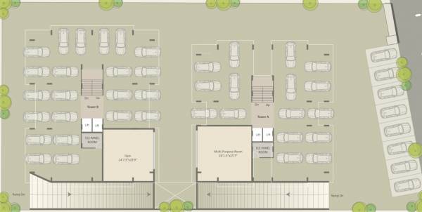  residency Cluster Plan for ground Floor