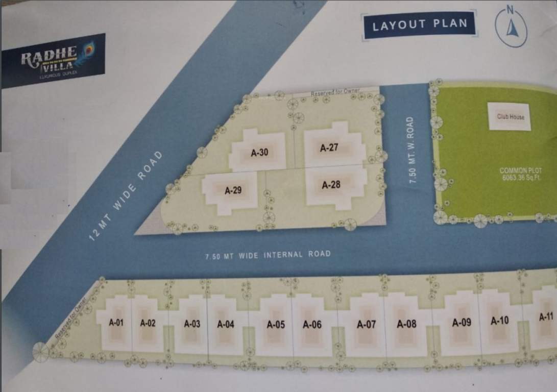 radhe villa Layout Plan