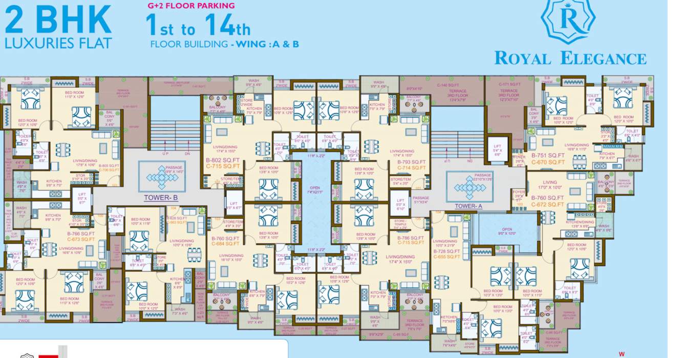  royal elegance Layout Plan
