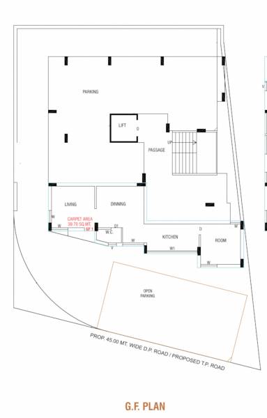 Kuber Flats Cluster Plan for ground Floor flats Kuber Flats Cluster Plan for ground Floor