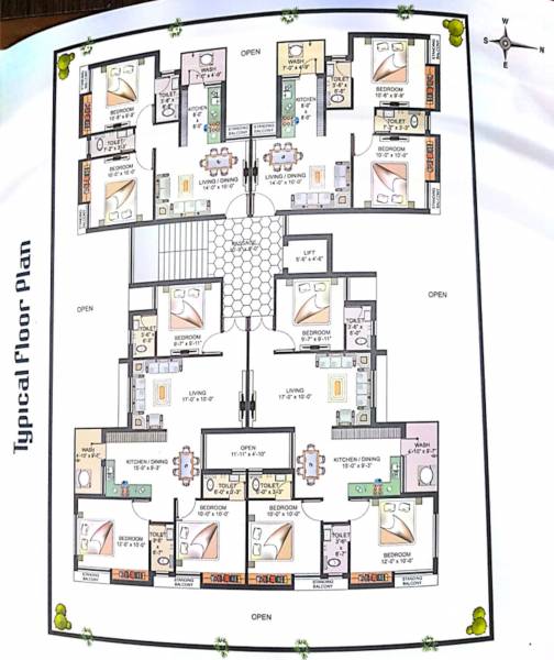  yogi-heights Tower A Cluster Plan