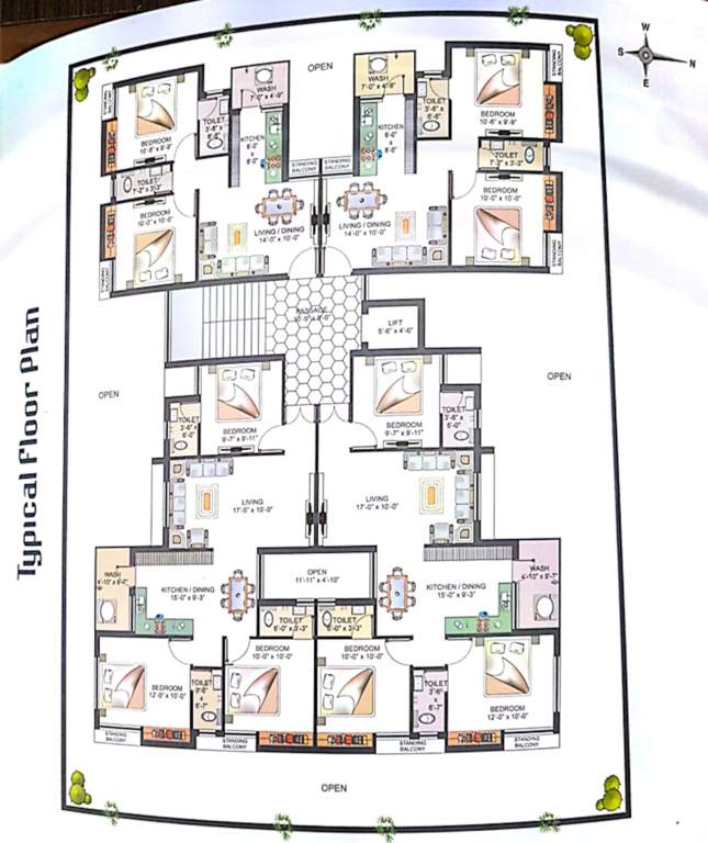  yogi heights Tower A Cluster Plan