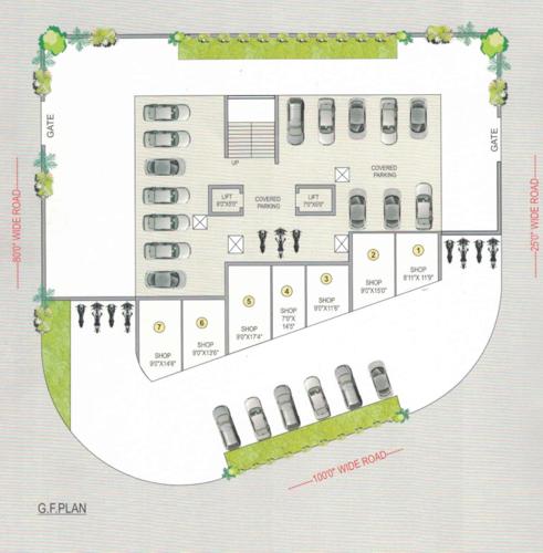  shivam-heights Shivam Heights Cluster Plan for ground Floor