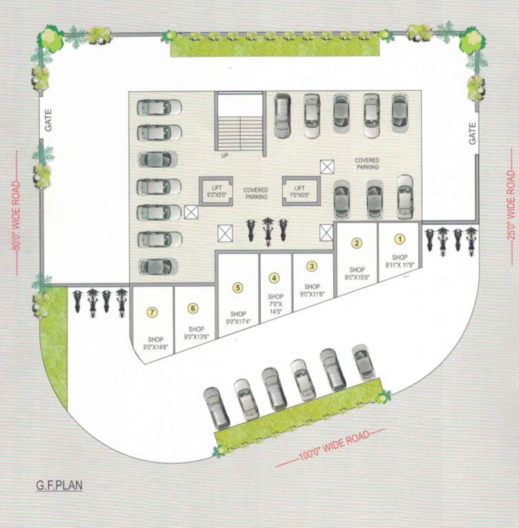  shivam heights Shivam Heights Cluster Plan for ground Floor