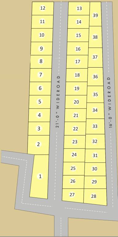  north villas Layout Plan