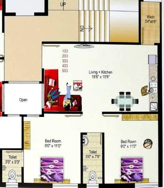 fortune heights Tower A Cluster Plan