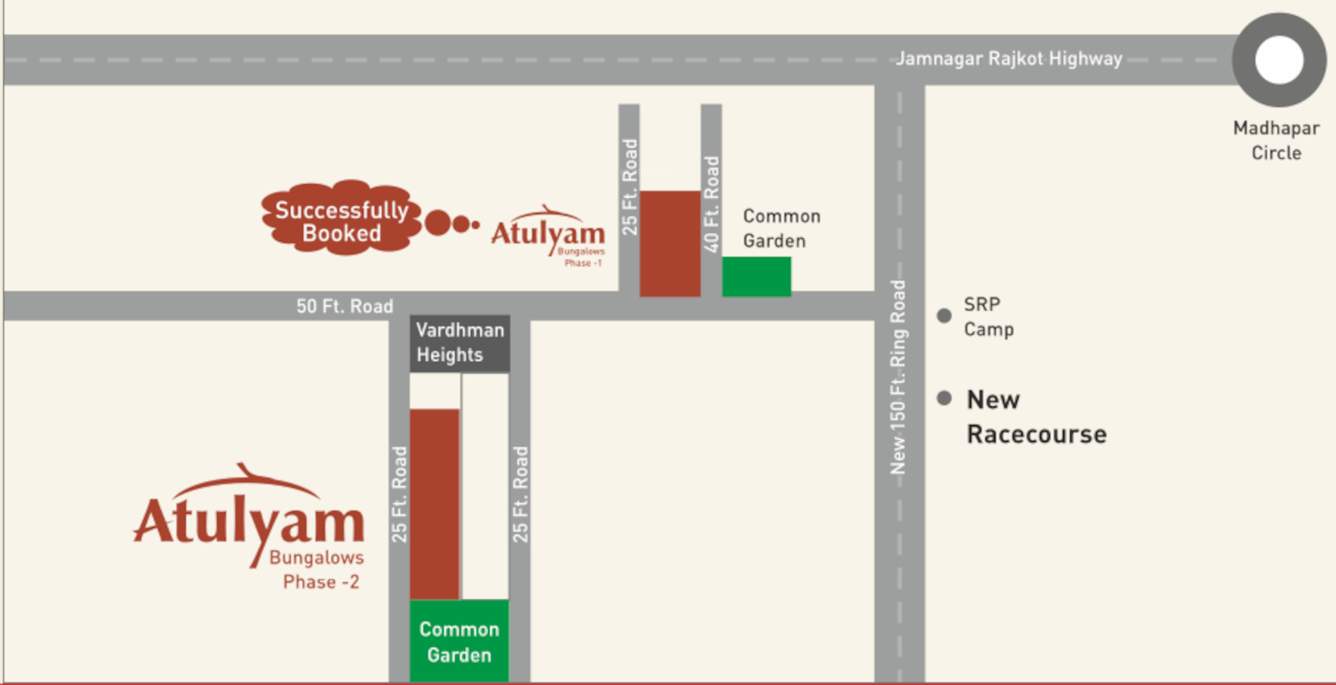  atulyam bungalows phase 2 Location Plan