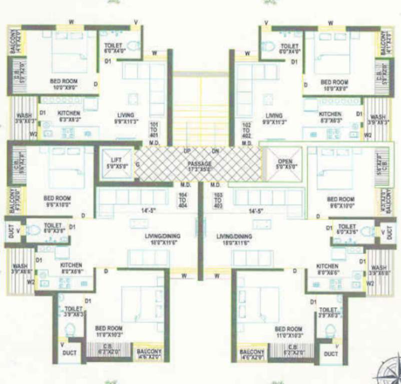  shyam residency Layout Plan