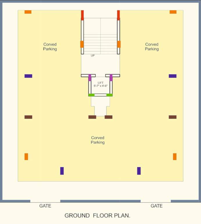 vandana Maruti Vandana Cluster Plan for Ground Floor