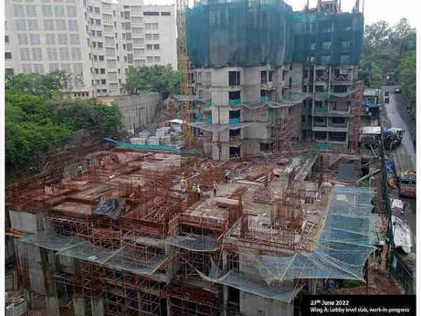 Construction Status July-22 constructionStatus of K Raheja Ascencio