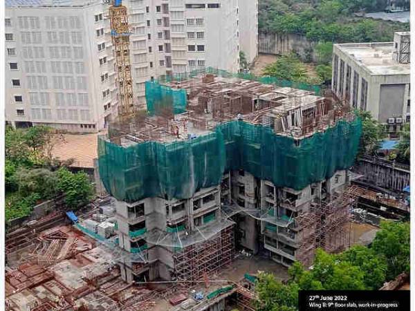 Construction Status July-22 constructionStatus of K Raheja Ascencio