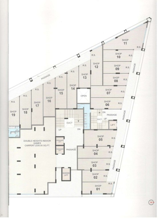  anant bhoomi Block A Cluster Plan from 1st to 2nd Floor
