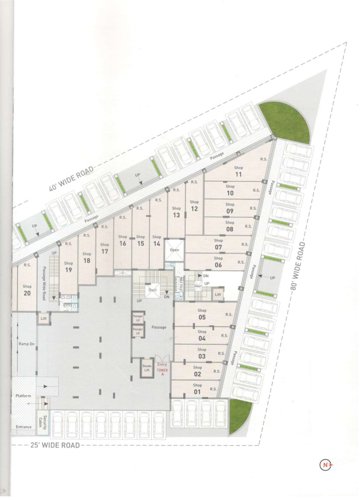 anant-bhoomi Block A Cluster Plan from 1st to 2nd Floor