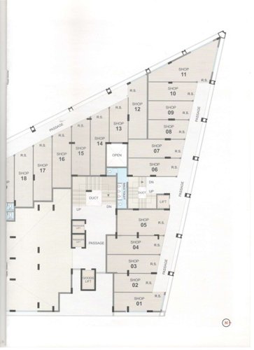  anant-bhoomi Block B Cluster Plan from 1st to 2nd Floor