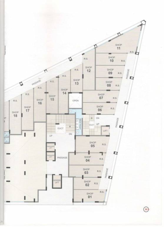  anant bhoomi Block B Cluster Plan from 1st to 2nd Floor
