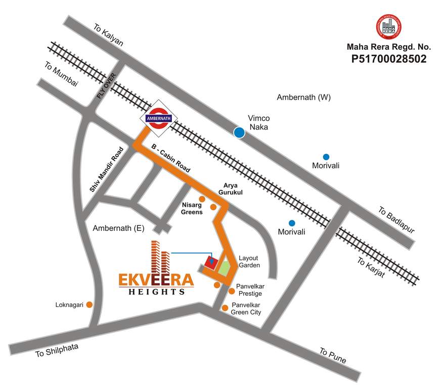  ekveera heights Location Plan