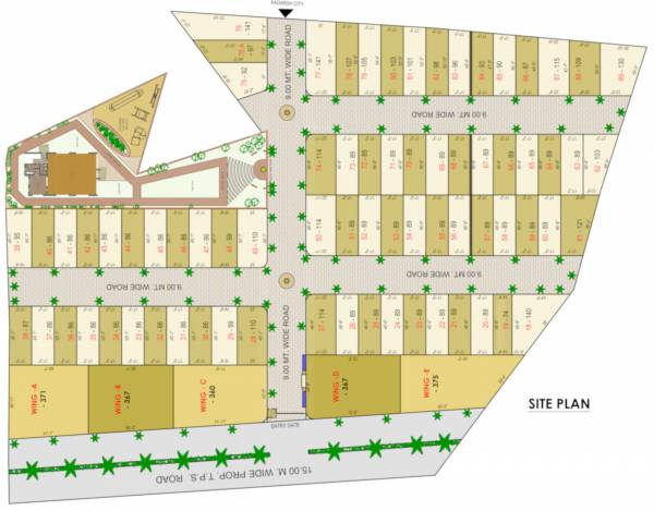 Elevation green-city-apartment Elevation
