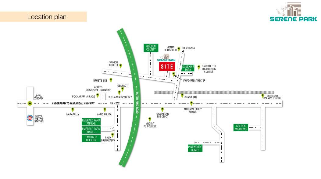  serene park Location Plan