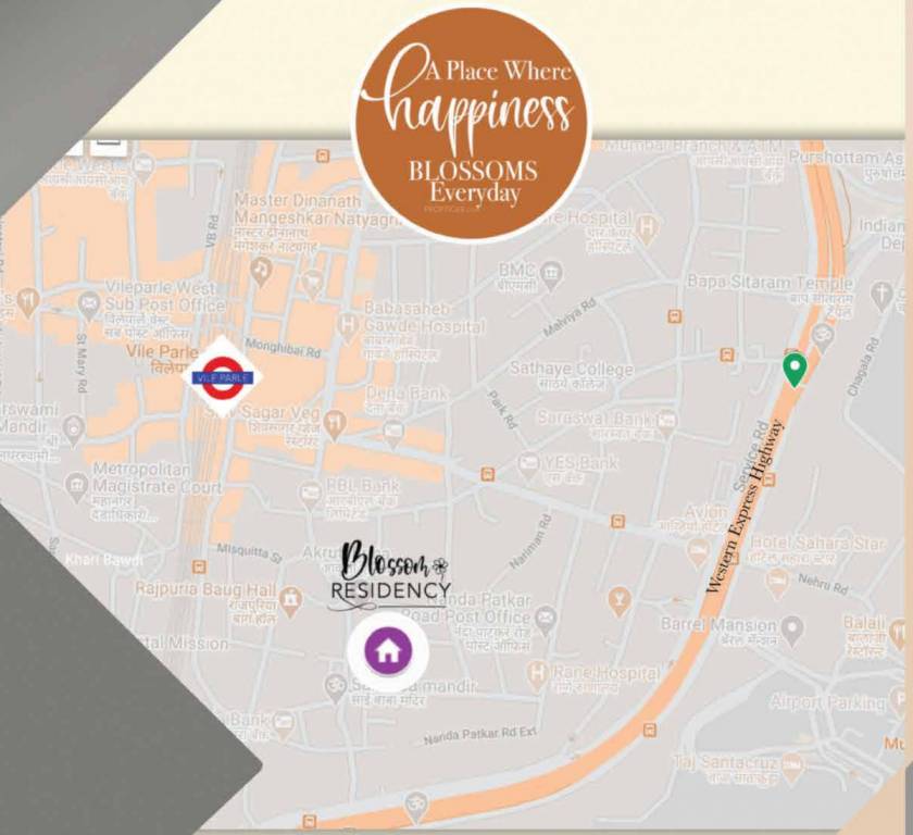  blossom residency Location Plan