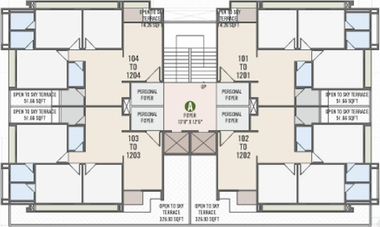  the crest Block A Cluster Plan For 1st Floor