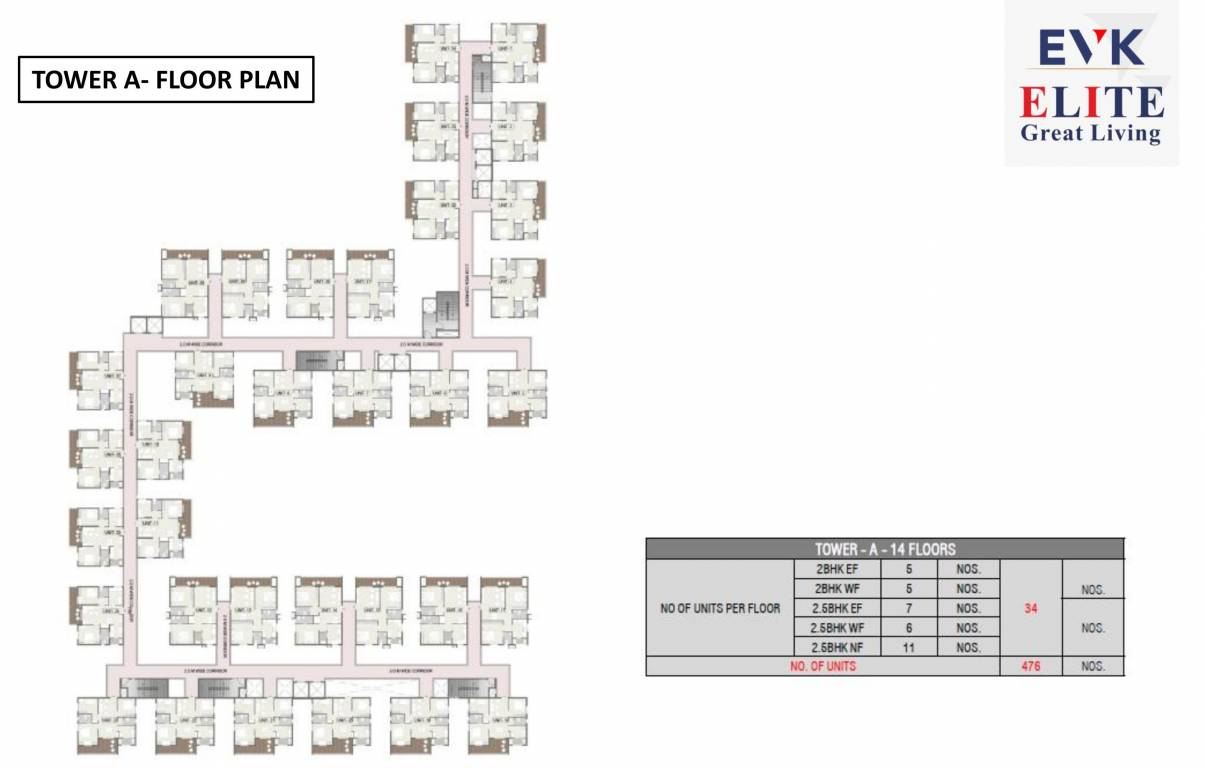  elite Tower 1 Cluster Plan