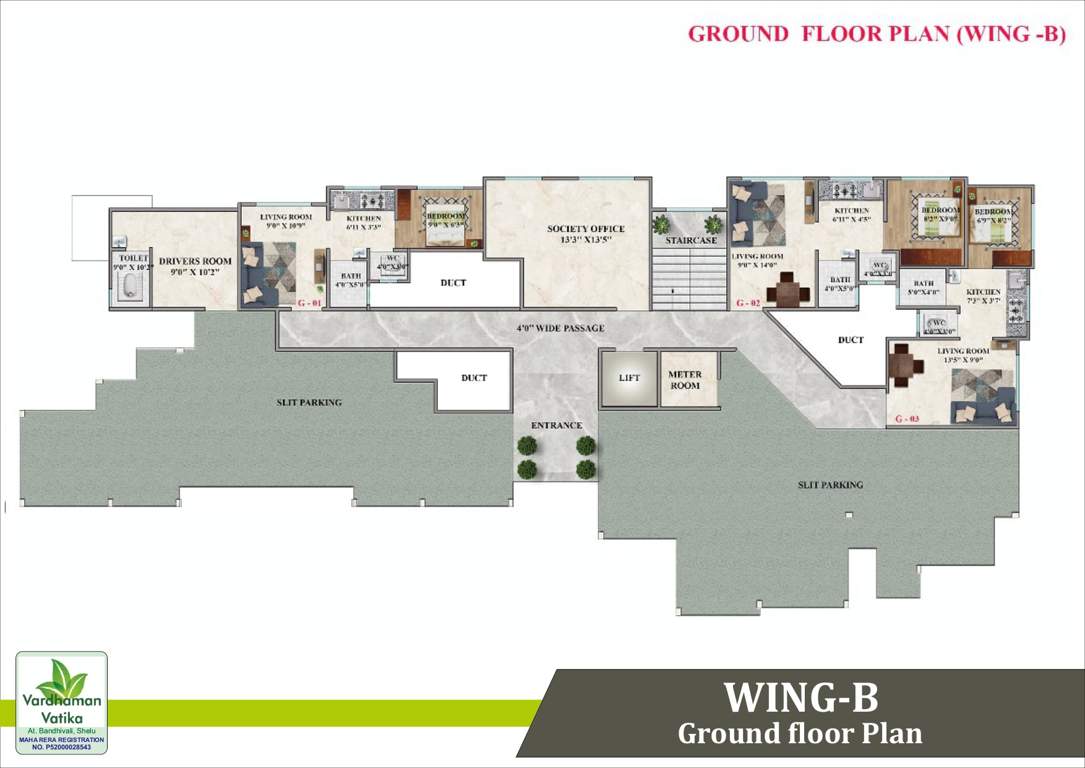 vatika Wing / Type A Cluster Plan