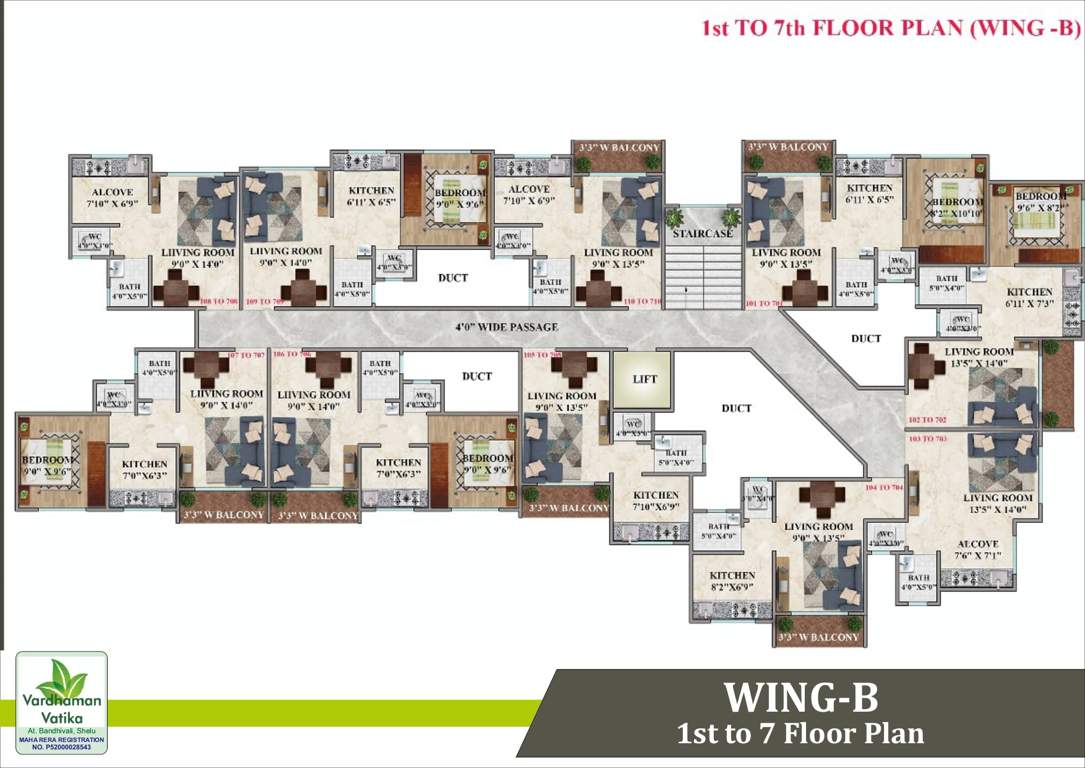  vatika Wing / Type A Cluster Plan