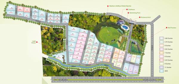  adithya-dmr-farms Layout Plan
