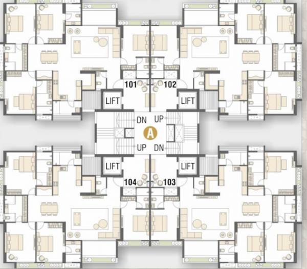  skyvue Block A Cluster Plan For Typial