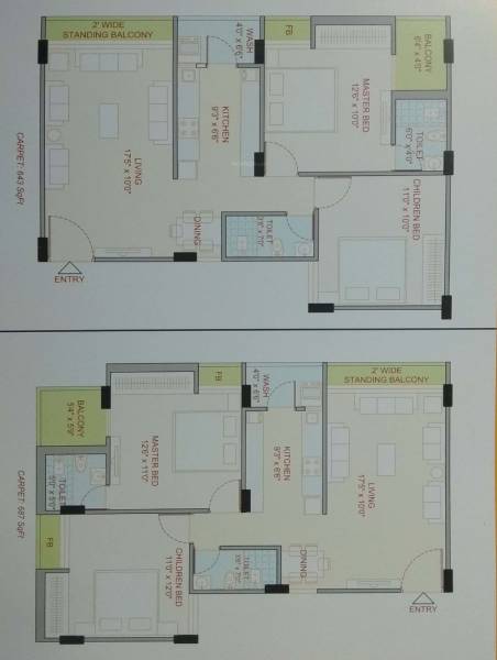  prime Wing A Cluster Plan from 1st to 2nd Floor