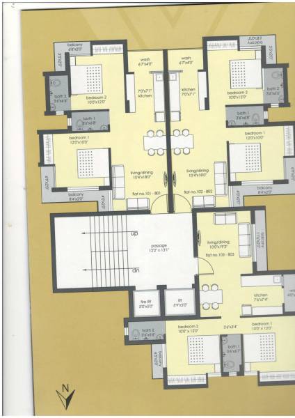  trimurti-apartment Layout Plan