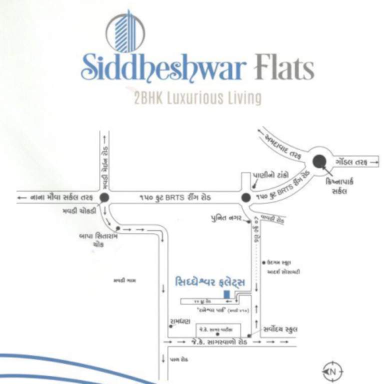siddheshwar flats Location Plan