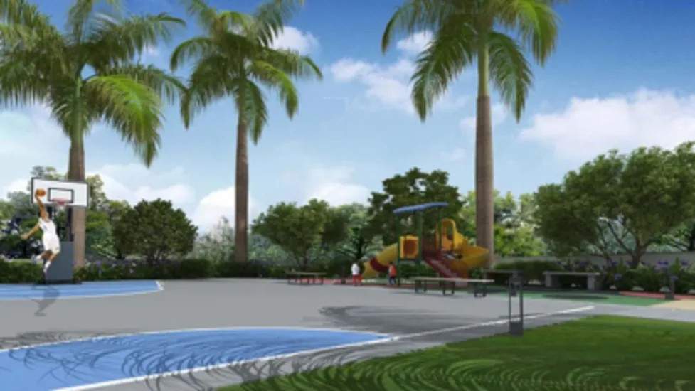 ganga arcadia a building Basketball Court