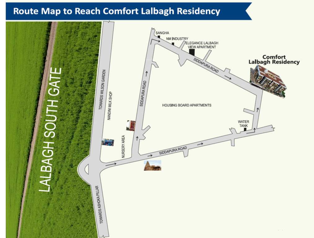  lalbagh residency Location Plan