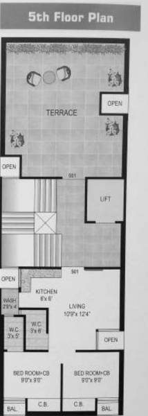 shiv-heights Shiv Heights Cluster Plan For 5th Floor