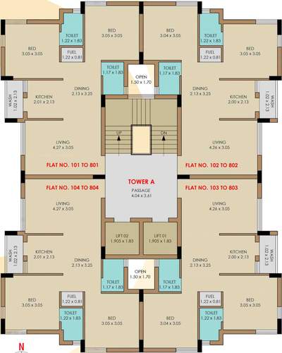  orion-park Tower A Cluster Plan for 1st Floor