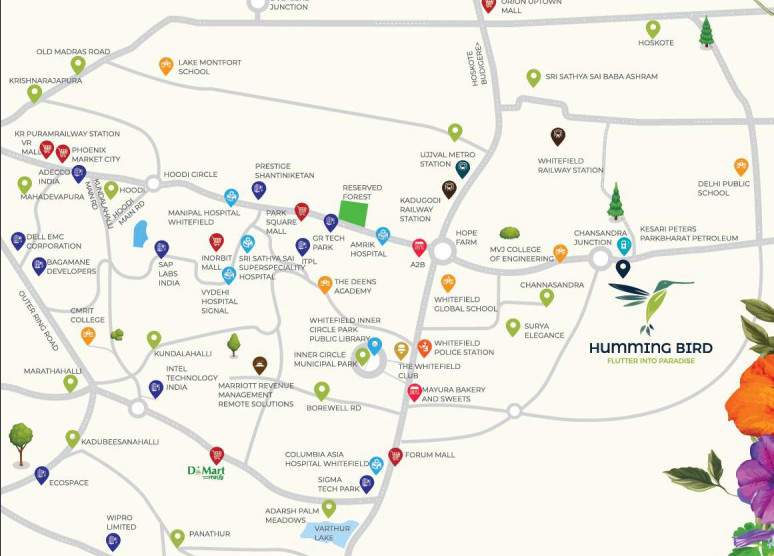  surya humming bird Location Plan