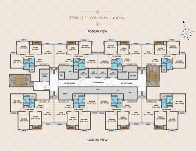  advika WING A ADORA- INCENTIVE FREE SALE Cluster Plan for Typical Floor