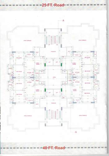  prashanti-flats Wing A Cluster Plan from 1st to 2nd Floor