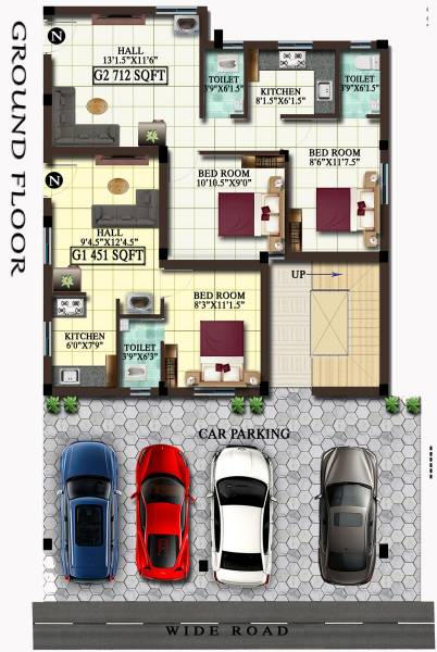  karvi Karvi Cluster Plan For Ground Floor