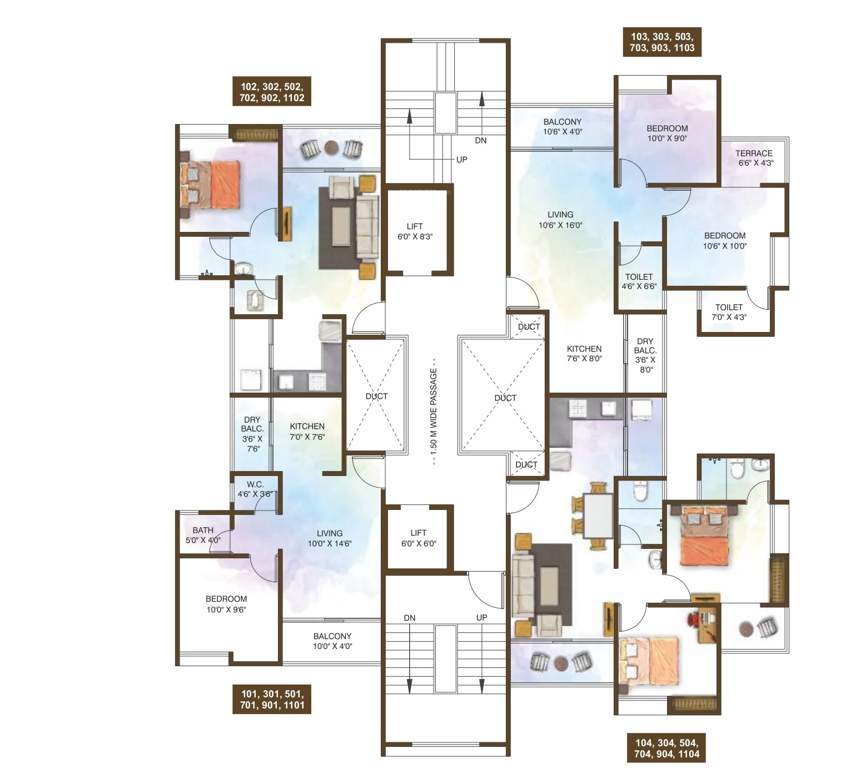  rejoice Wing D Cluster Plan