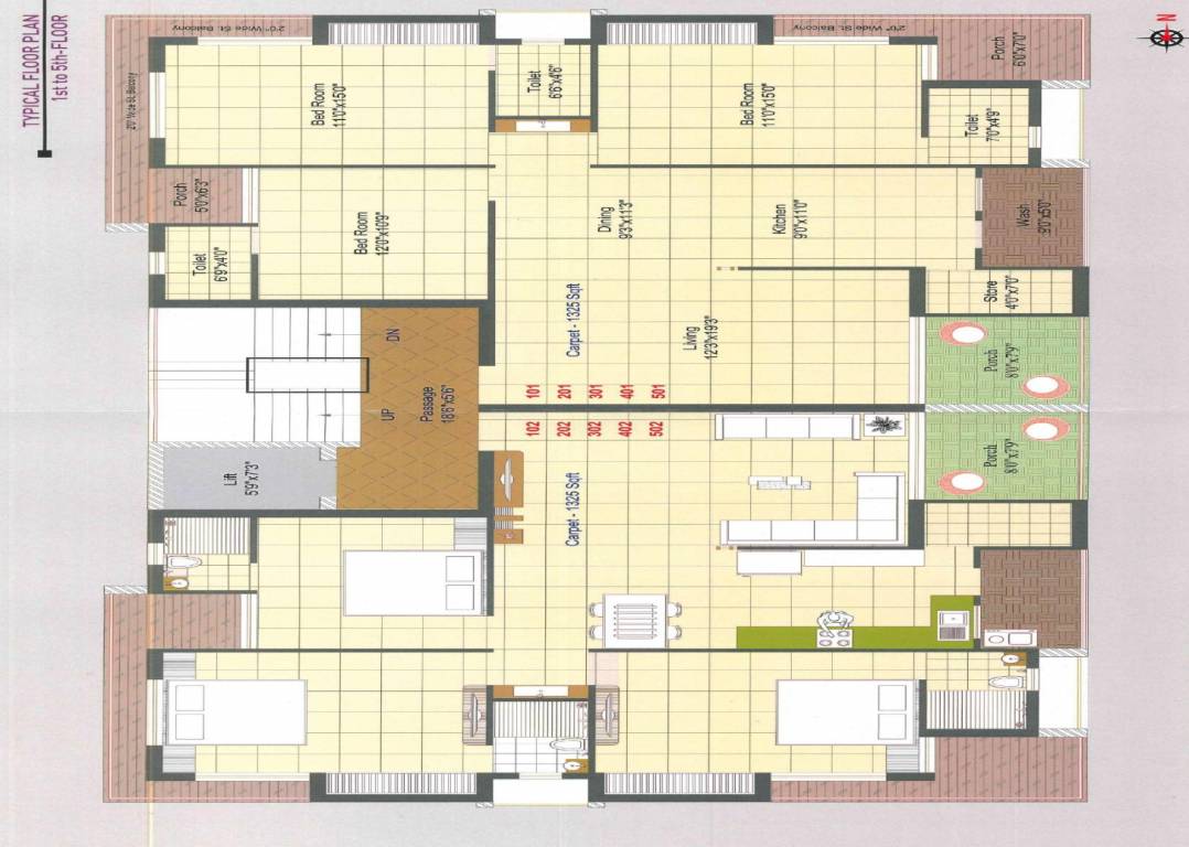 maadhav residency Layout Plan
