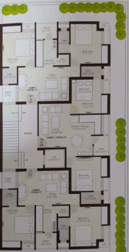  aagam-avenue Aagam Avenue Cluster Plan from 1st to 5th Floor